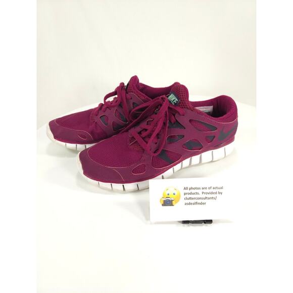 Nike Free Run 2 Athletic Running Shoe Womens Size 6.5 536746-605 Pink White - Picture 1 of 9